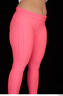 Leticia casual dressed pink leggings thigh 0008.jpg